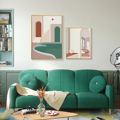 莫蘭迪風格裝飾掛畫 家居美學與商業批發的藝術交匯